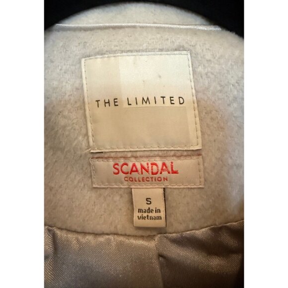 The Limited Scandal Collection Wrap Coat Grey Size S - Picture 3 of 5